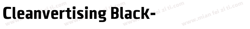 Cleanvertising Black字体转换